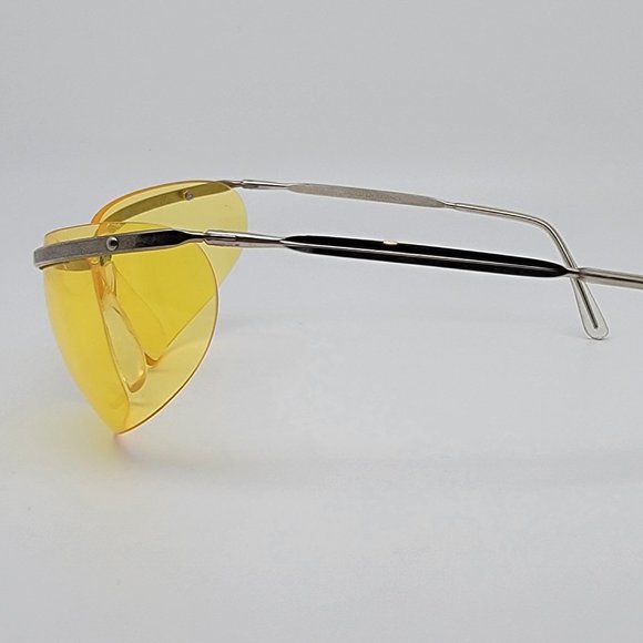 Renauld of France Orama IV Gold Frame Yellow Lens Bikini Sunglasses w/ Case NOS - Picture 4 of 16